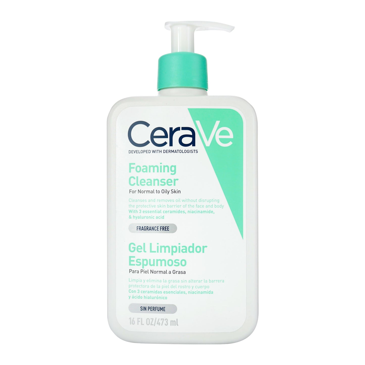 CERAVE GEL LIMPIADOR ESPUMOSO 473ML
