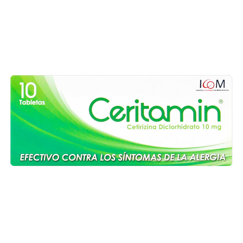 CERITAMIN 10 MG 10 TBS ICOM