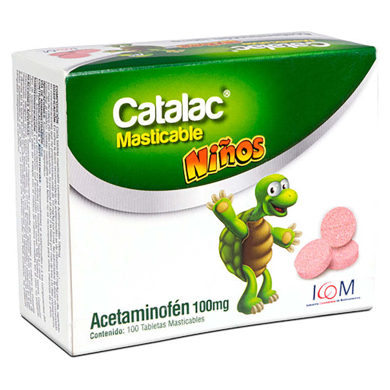 CATALAC 100 MG 100 TBS MASTICABL ICOM