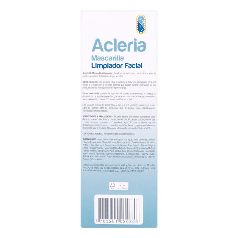 ACLERIA MASCARILLA LIMPIADOR FACIAL 150GR