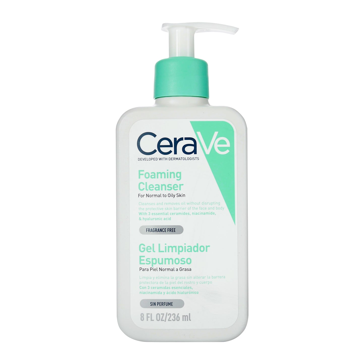 CERAVE GEL LIMPIADOR ESPUMOSO 236ML