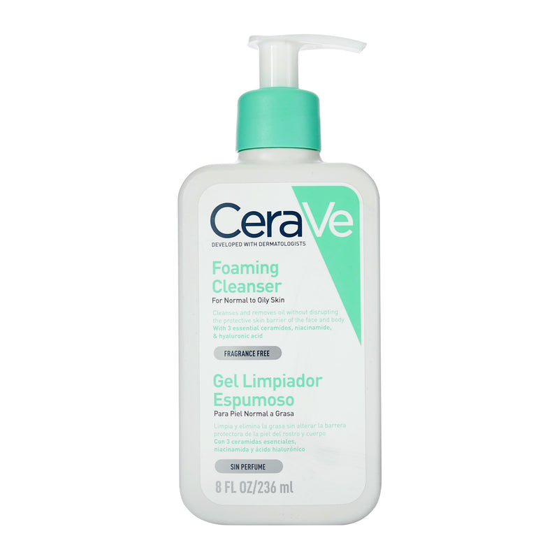 CERAVE GEL LIMPIADOR ESPUMOSO 236ML