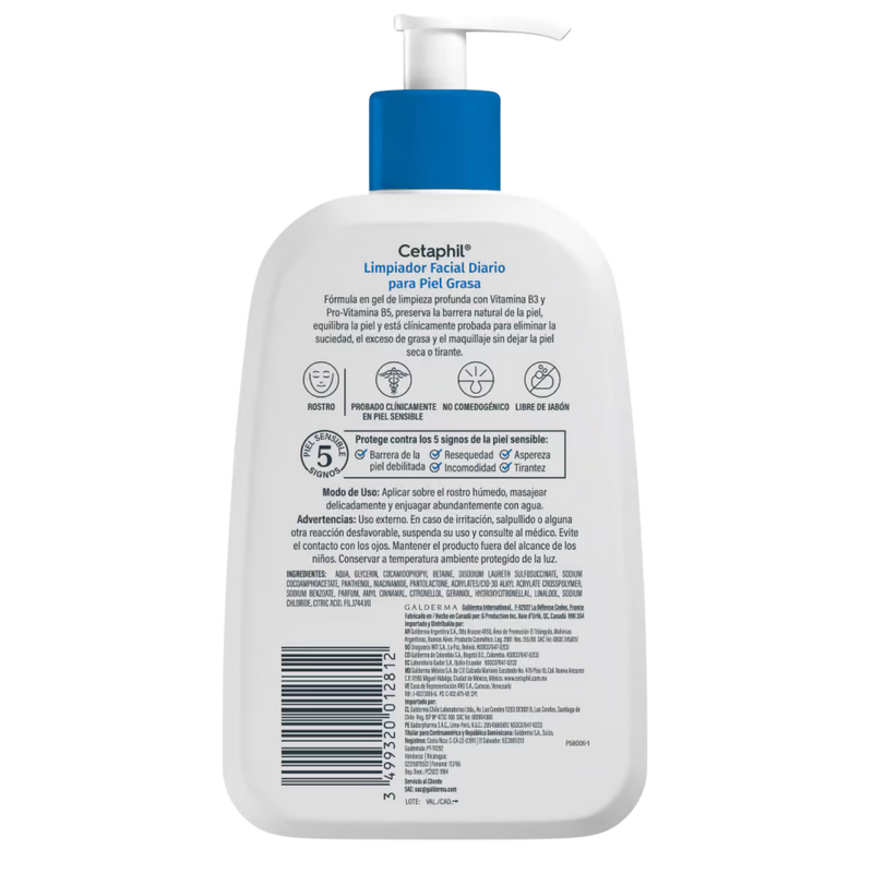 CETAPHIL LIMPIADOR FAC PIEL GRASA 237ML