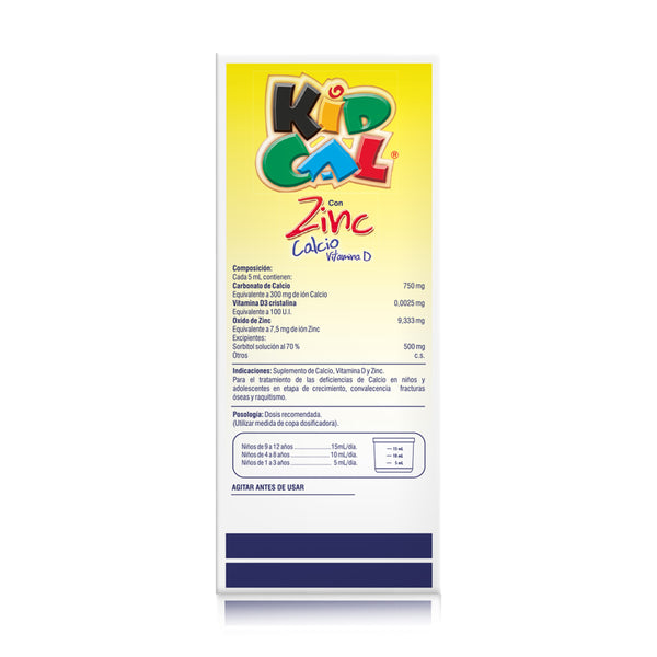 KIDCAL SUSPENSION 180 ML FRESA