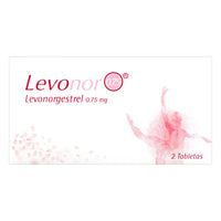 LEVONOR 0.75 MG 2 TABLETAS ICOM
