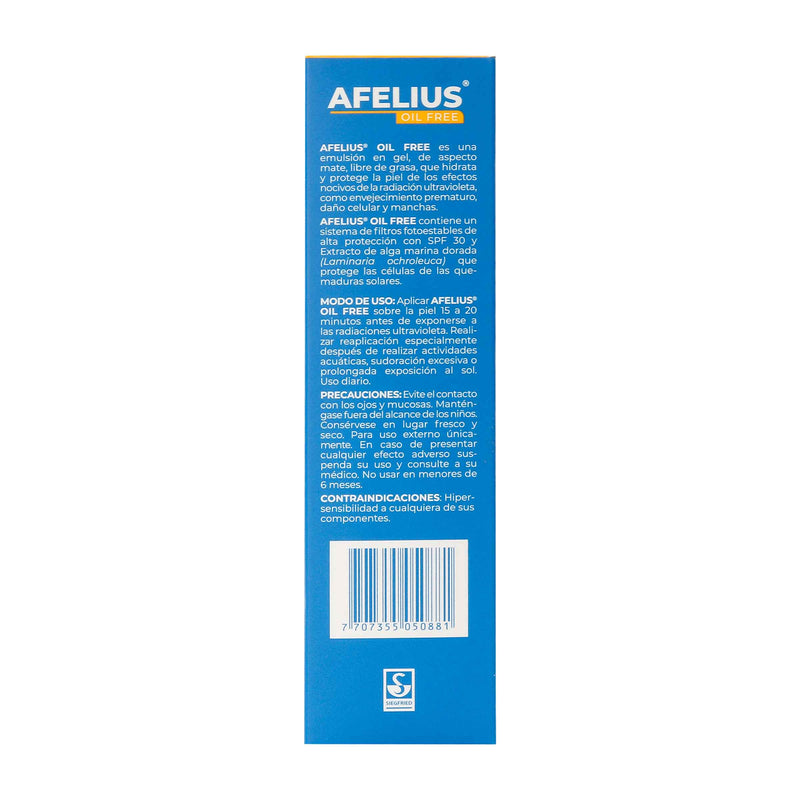 AFELIUS OIL FREE FILTRO SOLAR 60 GR