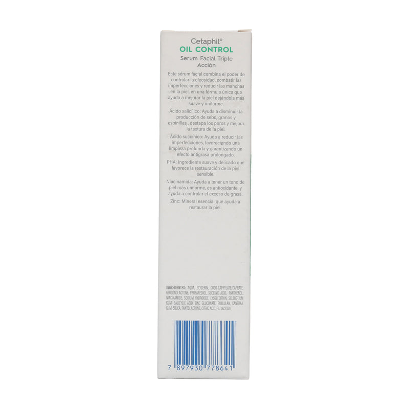 CETAPHIL OIL CONTROL SERUM FACIAL TRIPLE ACCION 30ML
