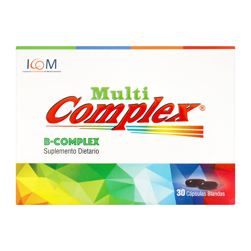 MULTICOMPLEX B-COMPLEX 30 CAPSULA BLANDA ICOM
